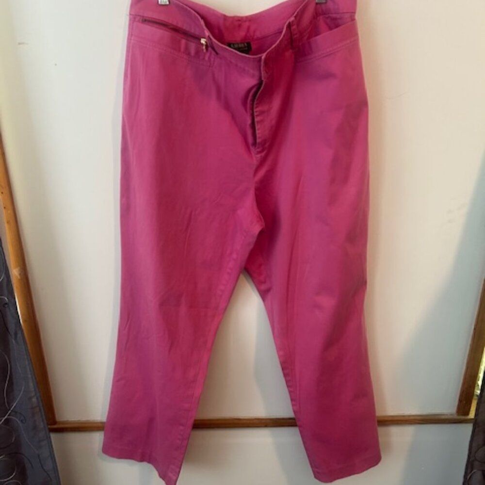 Lauren Ralph Lauren Pink Flare pants. size 18W
